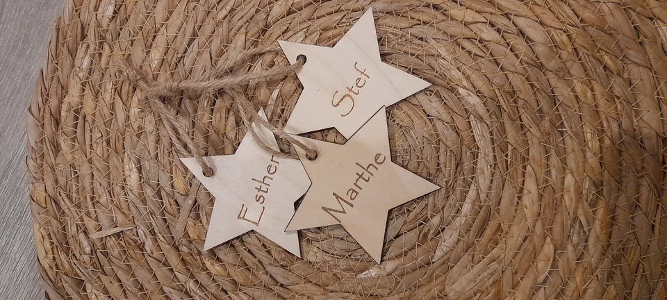 Kerstster met naam