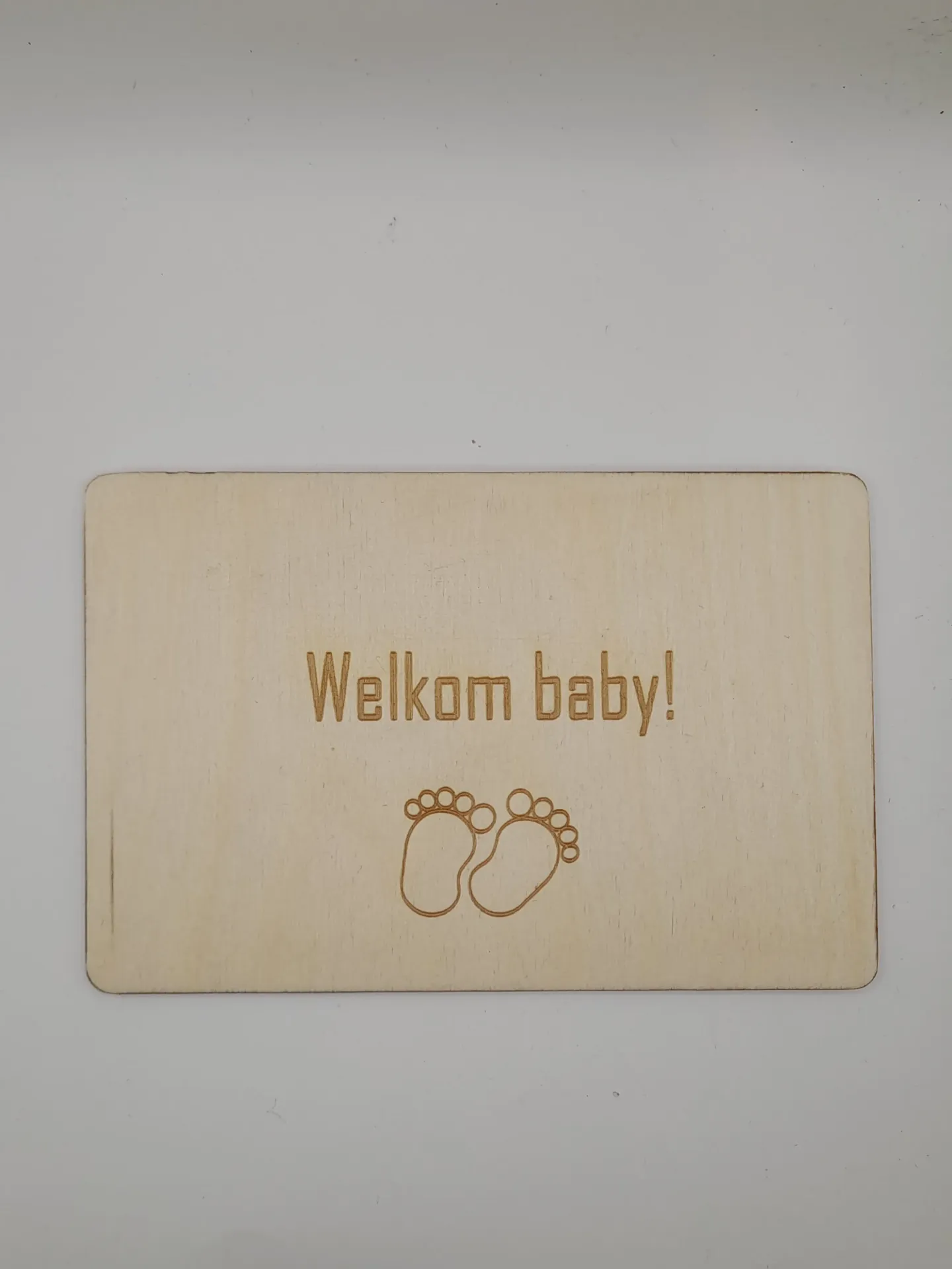 Wenskaart 'Welkom baby'