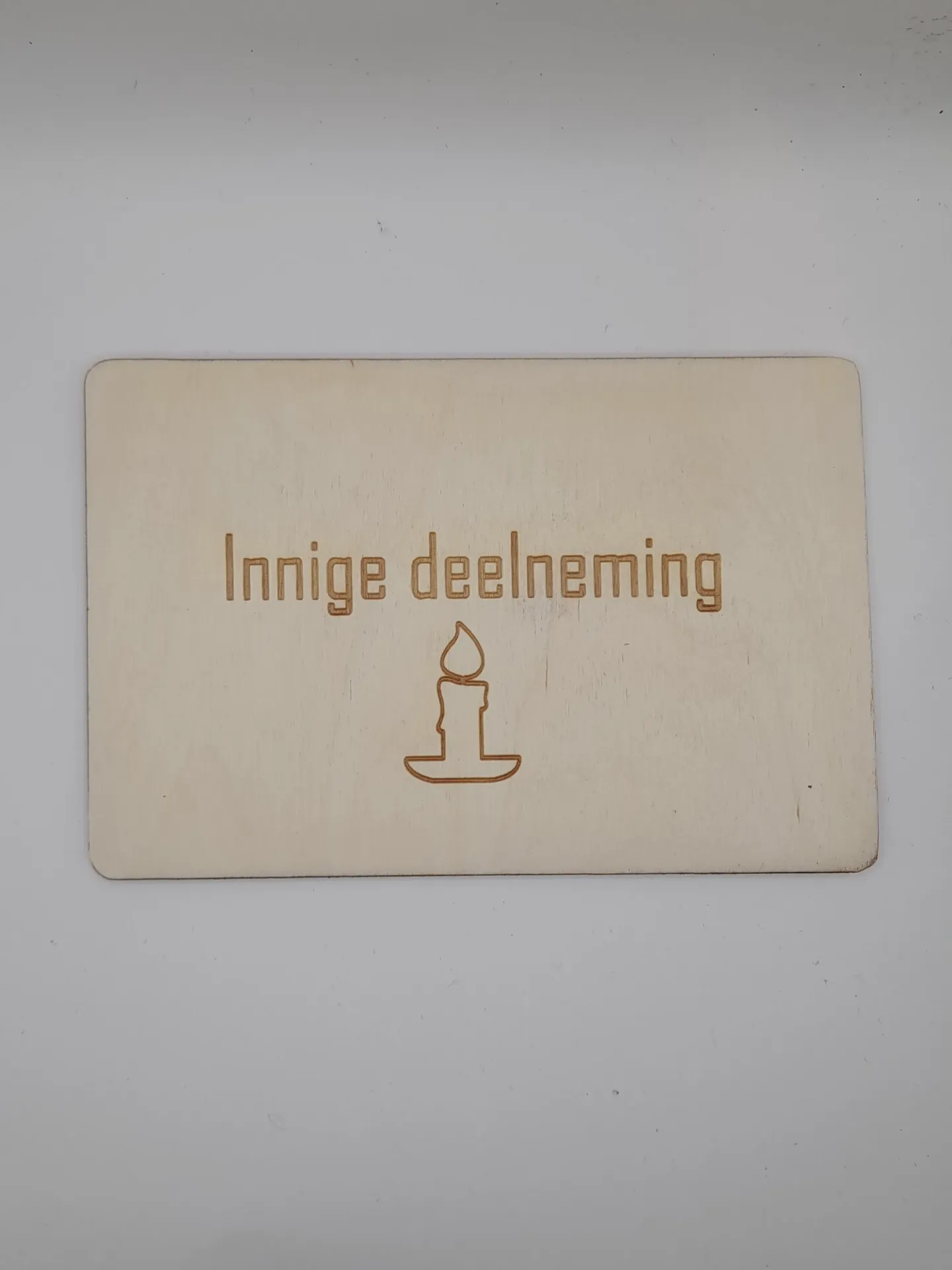 Wenskaart 'Innige deelneming'