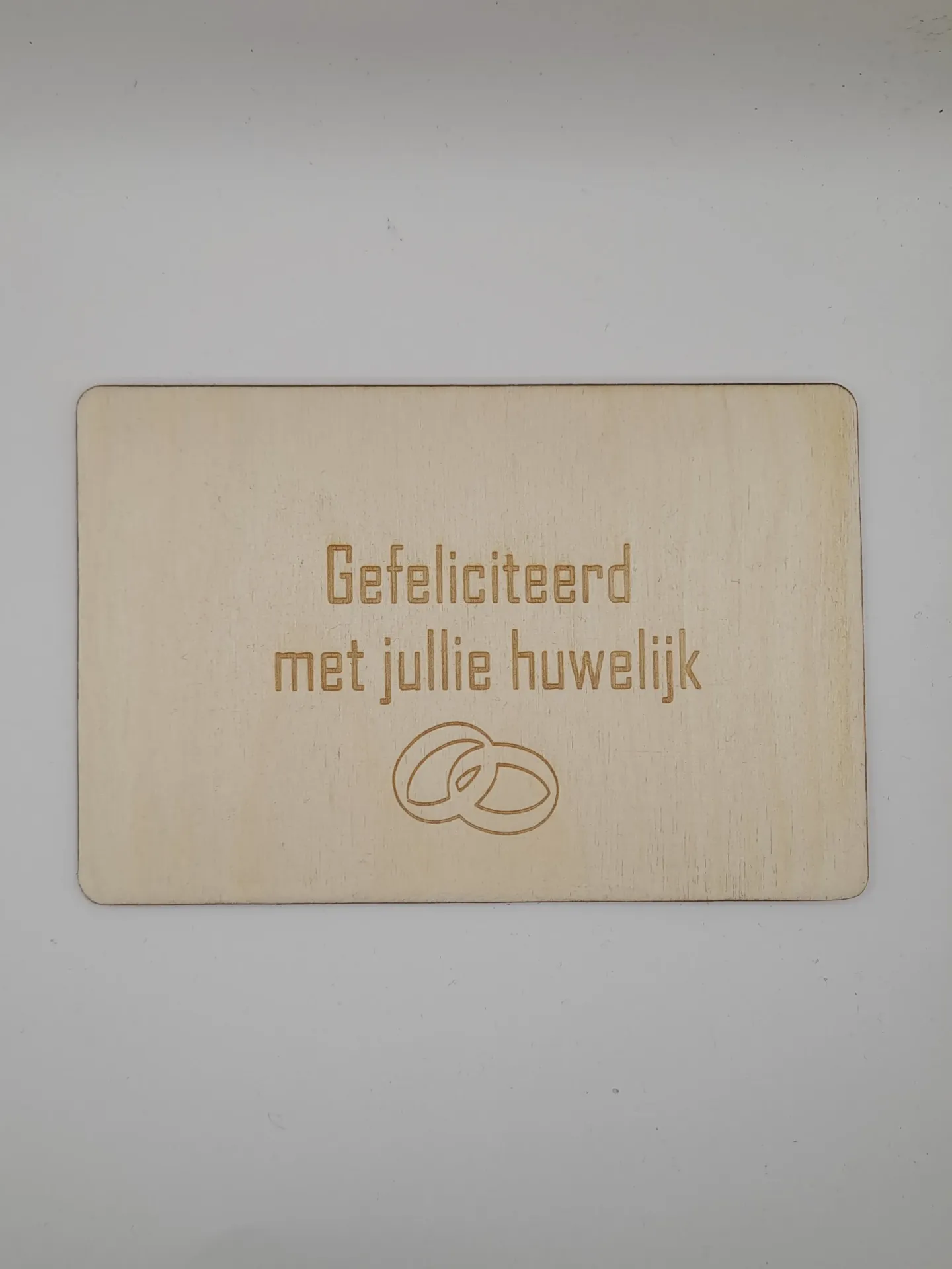 Wenskaart 'Gefeliciteerd met jullie huwelijk'